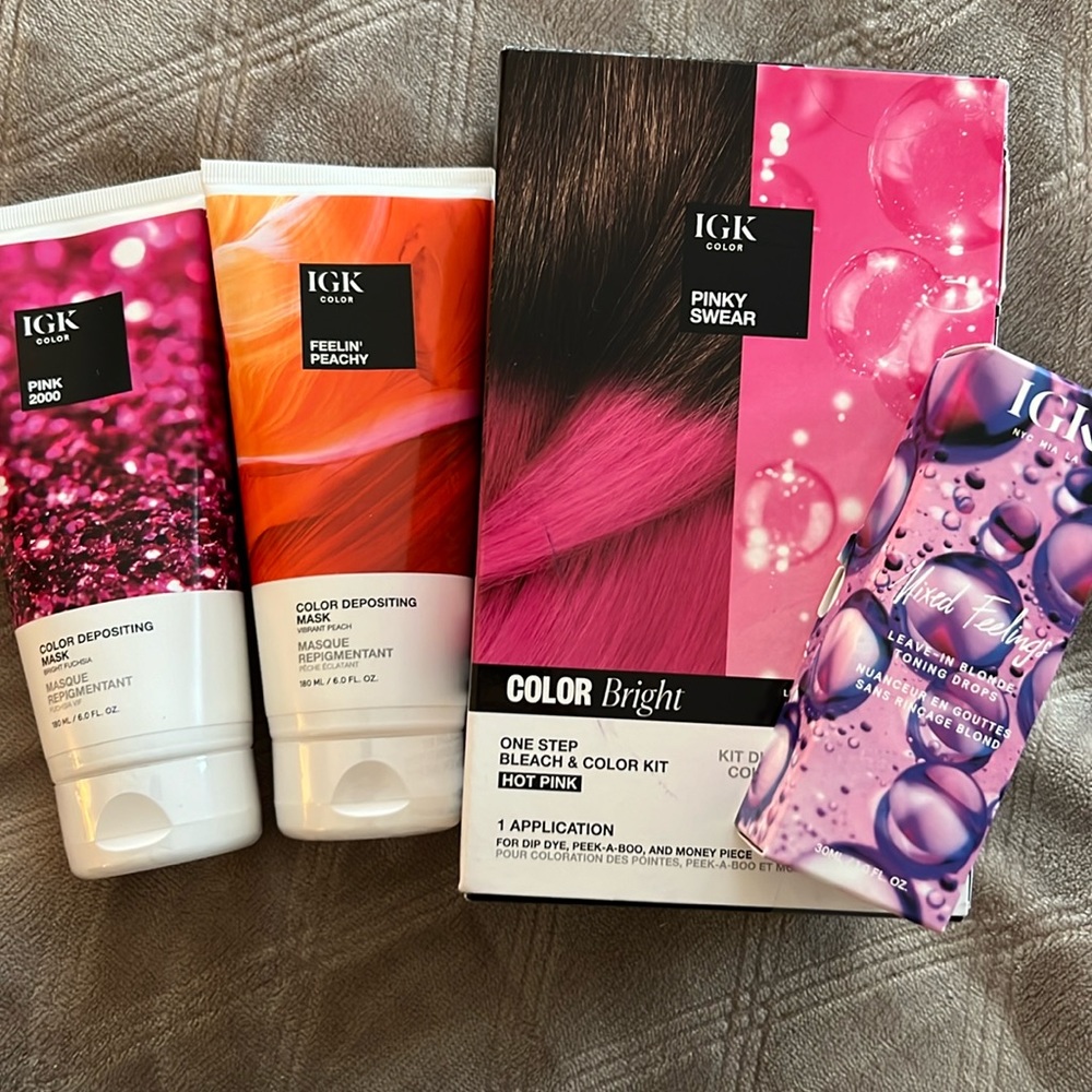 SET of IGK Hair Coloring/Toning Drops